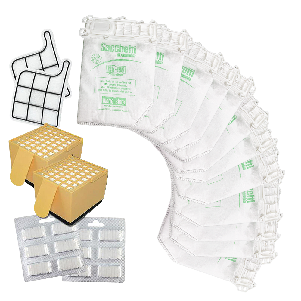 sacchetti compatibili folletto vk135 con profumi, filtri