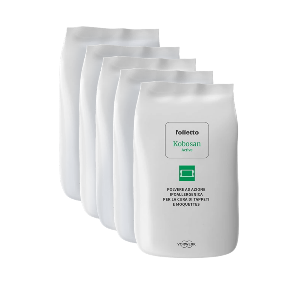 vorwerk polvere tappeti e moquettes vorwerk kobosan 5 x 500g folletto - foto 1