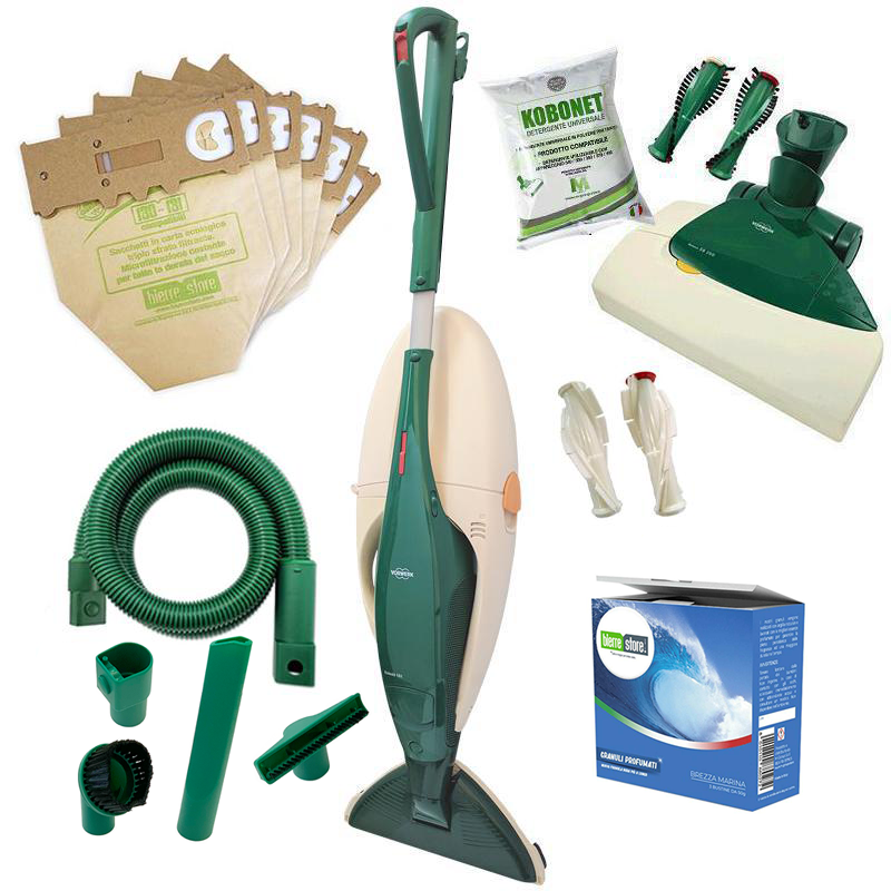 folletto vk131 con tubo, sacchetti e battitappeto eb350