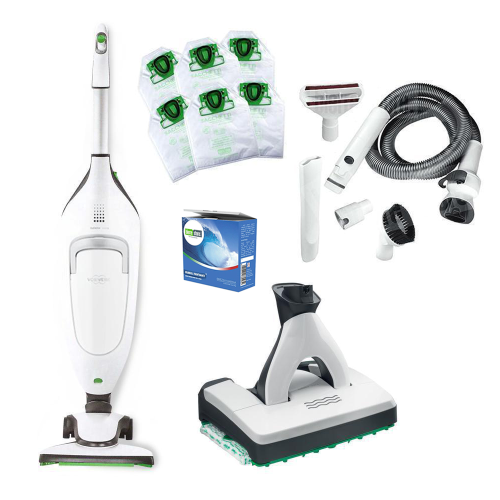 folletto vk220s rigenerato con pulilava SP600s, sacchetti, profumi e tubo flessibile
